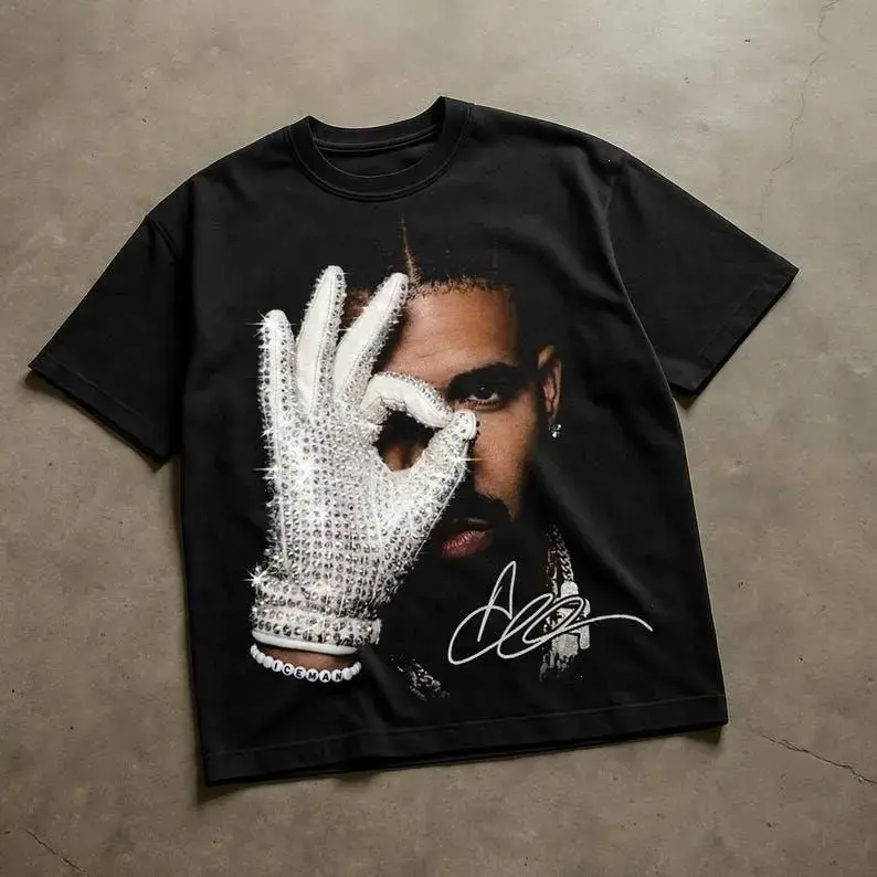 Drake Iceman Graphic T-Shirt, OVO Shirt, Rap Vintage Tee, Unisex Gift for Fans Womenswear Top Cotton