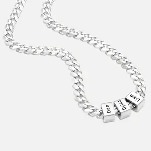 AS103 Happy Father's Day Personalized Gold Necklace for Dad,Custom Name Necklace for Dad Gift for Father's Day