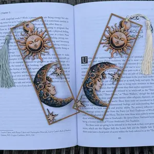 Sun & Moon Bookmark – 90’s Celestial Aesthetic Sun & Moon Bookmark – 90’s Celestial Aesthetic