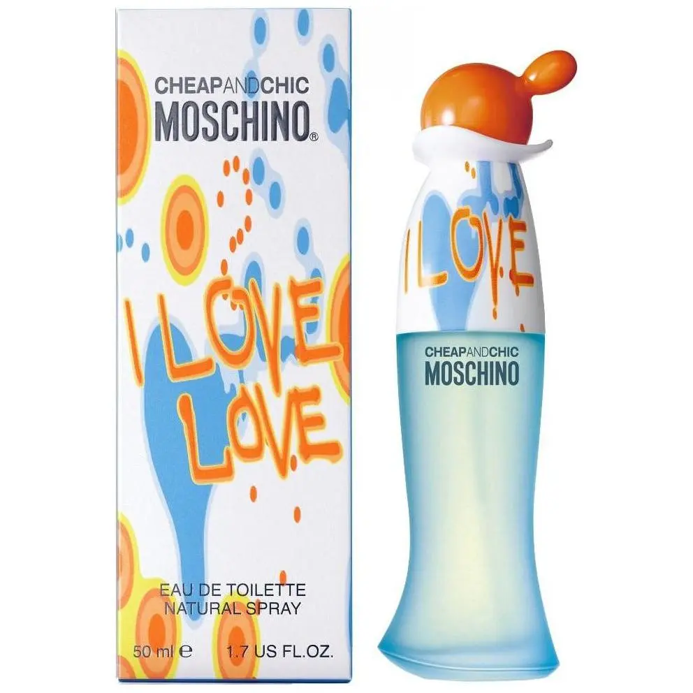 MOSCHINO I Love Love Women's EDT - 1.7 fl oz Luxury Modern Citrus-Infused Fragranced Boxed Fragrance, New in Sealed Box, Citrus-Infused Women's Fragrance, Boxed Women's Fragrance