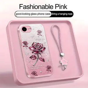 Suitable for [iPhone 16e] high-end women's phone case🤩,exquisite rose pattern, sophisticated yet elegant，drop-resistant, affordably priced，fingerprint-resistant  995