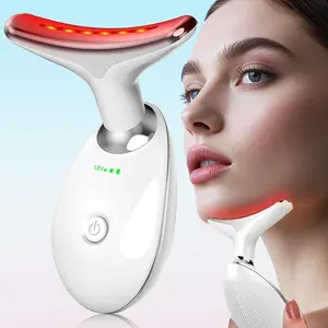 Summer White Multifunctional Comfort Facial Massager, 1 Count Neck Face Massager, Neck Beauty Product for Gift, Neck Face Lifting Tool, Heating Facial Beauty Massager, Facial Machine, Facial Beauty Instrument, Facial Cleansing Instrument