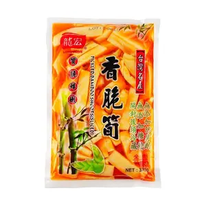 LONGHONG Crispy Bamboo Shoot Chips 375g - Instant Snack & Side Dish, Vegan, No Preservatives, Taiwanese Delicacy