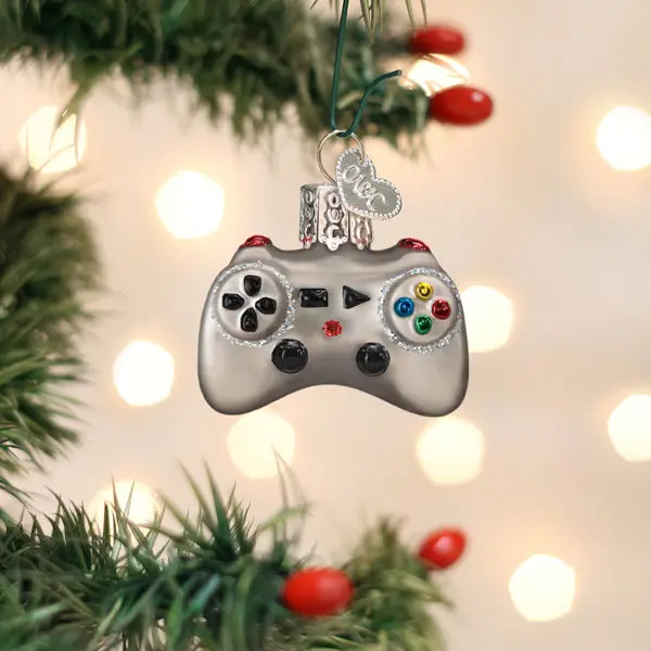 Unisex Mini Video Game Controller Ornament - Decorative Gaming Console Accessory for Electronics Enthusiasts, Ornament with Controller Design