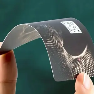 200 Custom Waterproof PVC Business Cards with Logo, QR Code & Glossy Finish