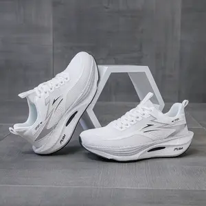 Fashion Casual Shoes Platform Non-Slip Wear-Resistant Sports Shoes for Men Women Shock-Absorbing Rebound Running Daily Outdoor Walking Sporty Sneakers Thick Sole Sneakers