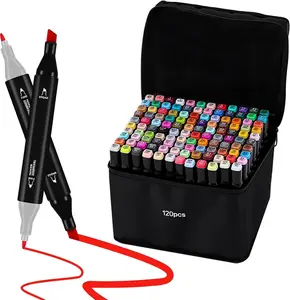 summer vibes Dual-Tip Alcohol Marker Set - Available in 120, 168, or 262 Vibrant Colors | Professional Drawing & Coloring Tools with Fine & Broad Tips | Quick-Drying, Non-Bleeding Permanent Ink | Perfect Gift for Artists