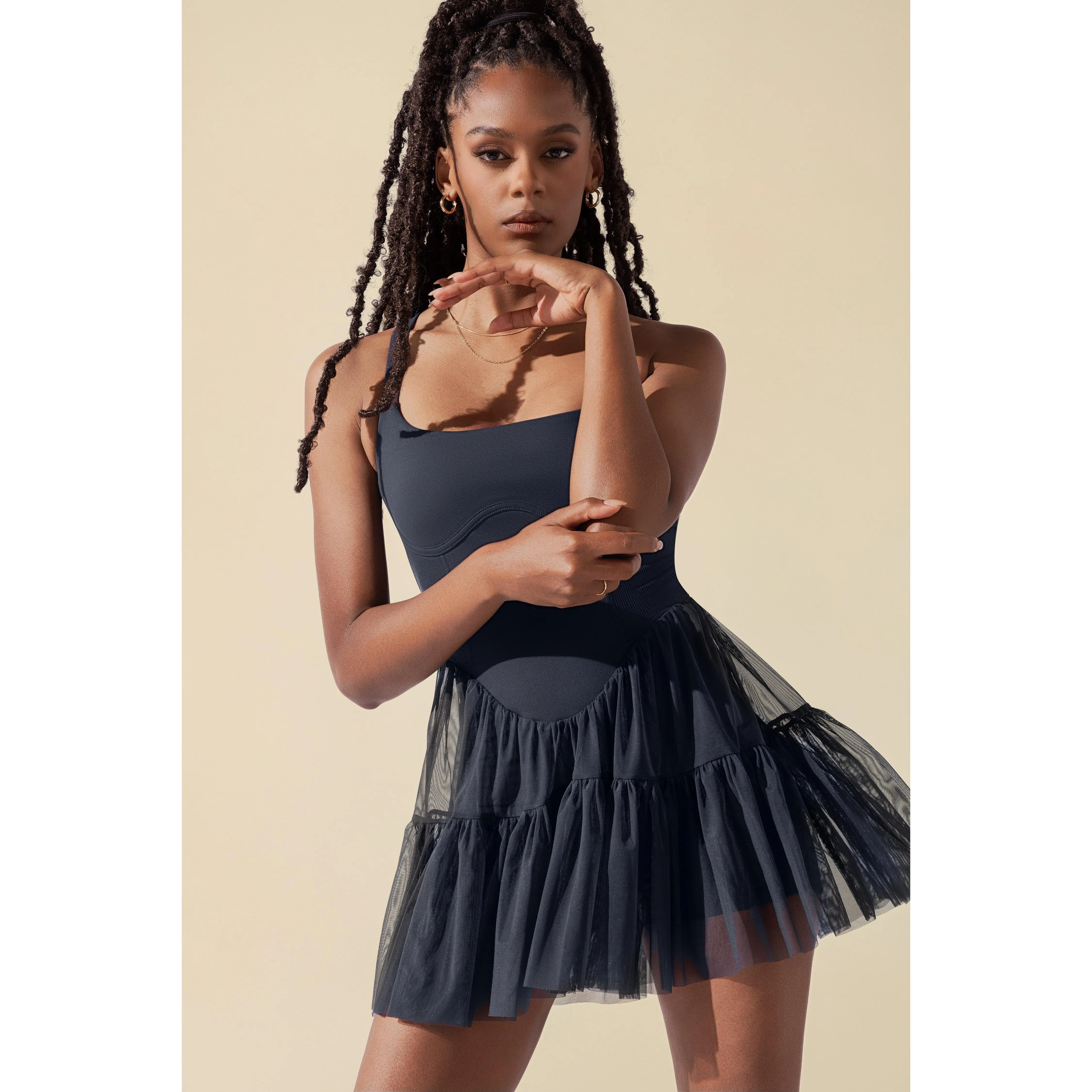 Corset Pirouette Dress - Smoky Navy