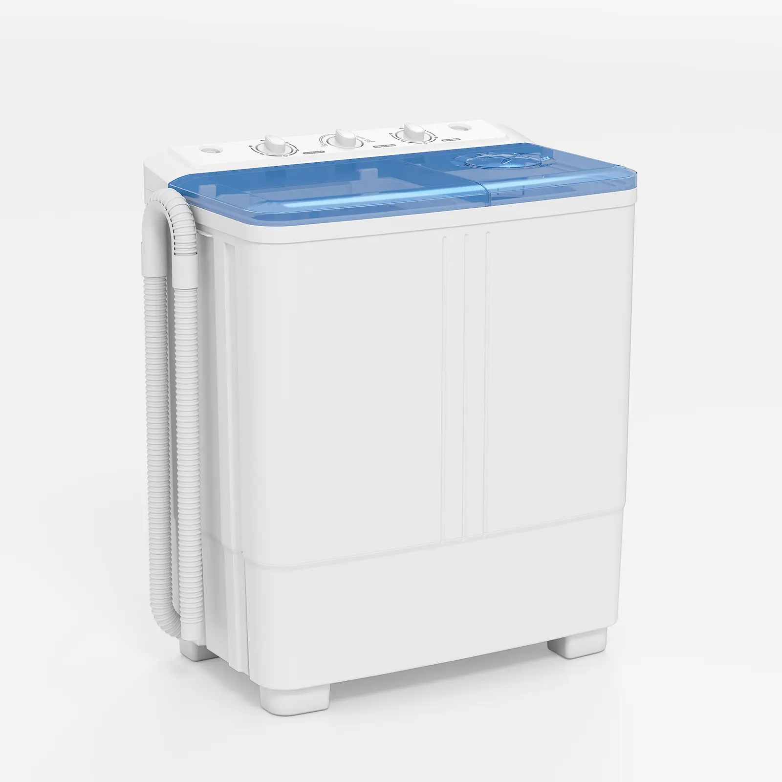 Auertech Portable Washing Machine,Twin Tub Washer Mini Compact Laundry with Drain Pump,Semi-automatic Washer&Spinner Combo for Dorms,Apartments,RVs lavadora deropa