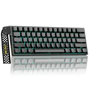 [New]AULA MINI60 HE PRO Wireless Hall Effect Mechanical Gaming Magnetic keyboard for FPS & Esports, 60% Tri-Mode Wireless Bluetooth/2.4G/USB-C, Rapid Trigger, 8000Hz, Hot Swappable,RGB Backlight pc accessories