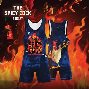 The Spicy Cock - Wrestling Singlet With Funk Fighter Technology - Boys and Men