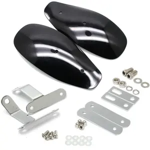 Motorcycle Handguards, Motorbike Hand Guards Wind Cold Handlebar Protector Deflectors Accessories Black Compatible with Sportster Iron Street Glide Bob Shadow Rebel Scout Chief Challenger V Star