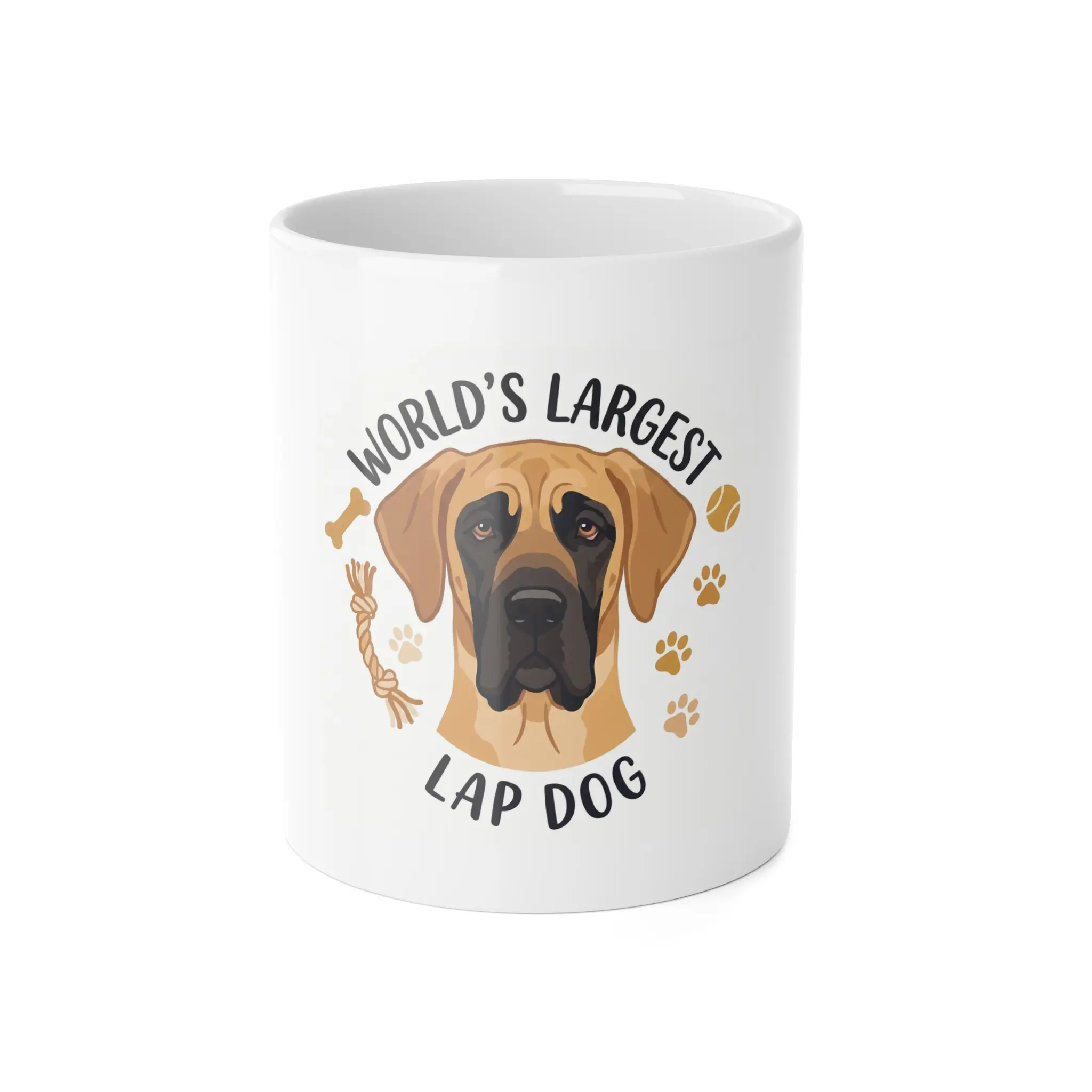 Great Dane Mug, World's Largest Lap Dog Fawn Great Dane Gift