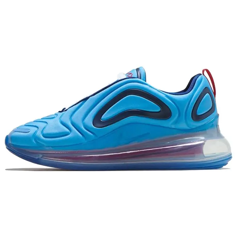 Women's New Nike Air Max 720 Low Top Laced Casual Athletic Shoes - University Blue/Blue Void, Round Toe, All Seasons Closed Everyday Walking Runner Sneaker AR9293-401