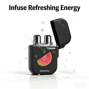 Double Hole Nasal Inhaler Cooling Stick, Fruit Flavor Watermelon Cool Oil, Portable, Anxiety Relief, Improves Focus, Relieve Drowsiness, Refresh State, Calm Anxiety, Improve Focus, Anti-Dizziness, Travel Accessories