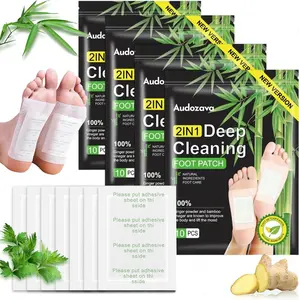 Natural Detoxifying Foot Patch - Herbal Mugwort And Ginger Formula, Relieves Fatigue, Foot Care, Deep Cleansing, Relaxation, Helps Sleep, Daily Health Assistant.