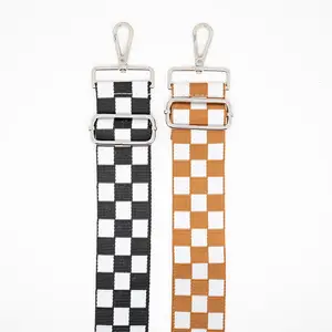 Checkered Adjustable Purse, Guitar, Camera Strap