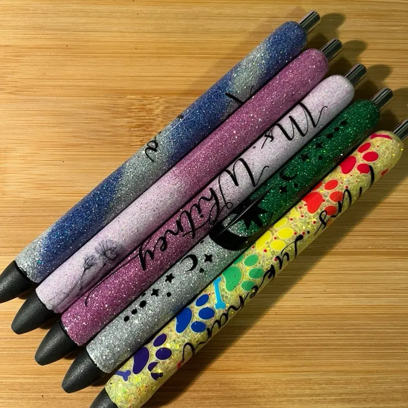 BOGO Custom / Personalized Name Glitter Gel Pens Office Stationery