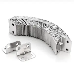 50PCS 4-hole 90-degree Angle L-bracket – Corner Bracket – Angle L Bracket – Suitable for Furniture, Table, Chair, Cabinet, Wardrobe, Hardware – Heavy Duty – Parts – Screws – Home – Rust-Resistant – No Wobble – Reinforced Support – Easy Installation