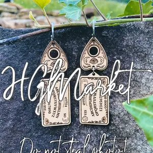 Ouija Board and Planchette Earrings