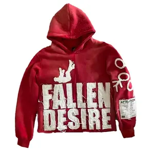 Gothic Operator Graphic Hoodie For Men Streetwear Loose Fit Long Sleeve Pullover Sweatshirt Menswear Tops