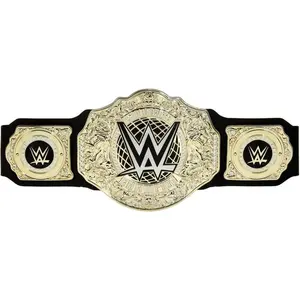 World Heavyweight Championship Role-Playing Belt – leather-like apparel, over 3 feet long, one-size adjustable wrestling equipment, wrestling uniform, men’s clothing GARMENTARY