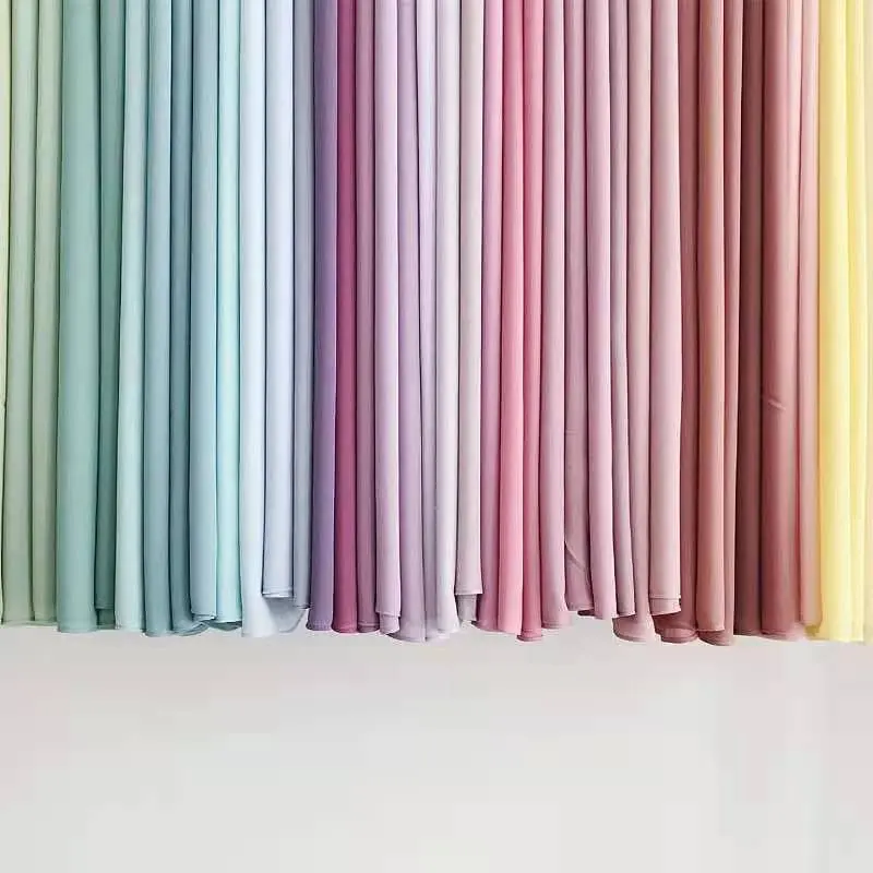 Chiffon Hijab Scarf - Soft Texture Premium Quality Everyday Professional Headwear Muslim Fashion Accessory for Stylish Outfits