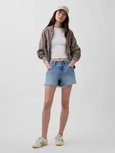 Gap Women's 4" Mid Rise UltraSoft Relaxed Cutoff Shorts