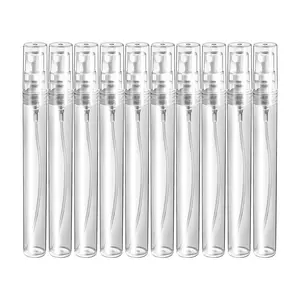 10 Pack 10ml Mini Plastic Spray Bottle, Fine Mist Refillable Mini Perfume Bottle, Perfume Atomizer, Portable Travel Bottle