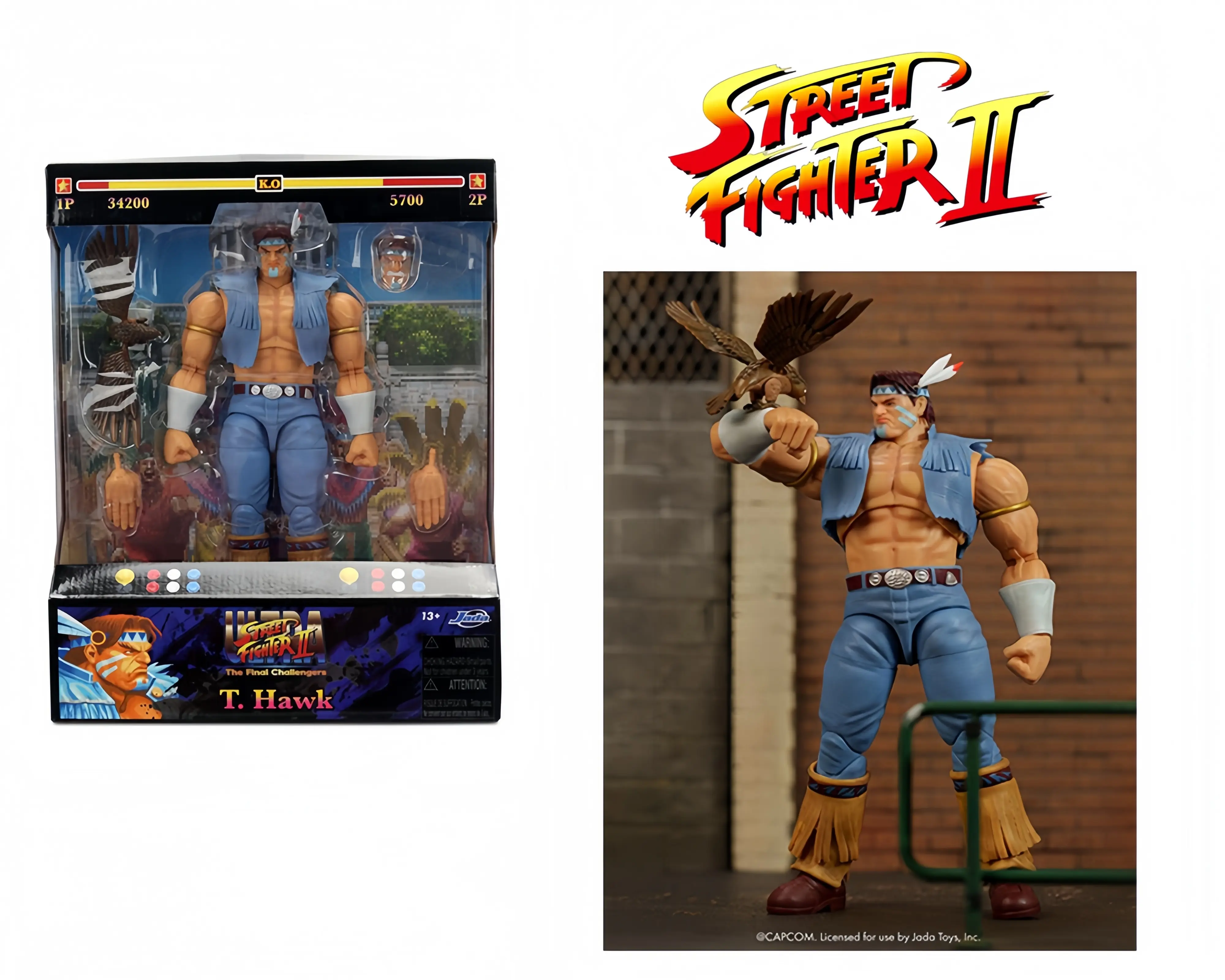 Jada 6″ Figure Street Fighter II T. Hawk – Ultra #35739