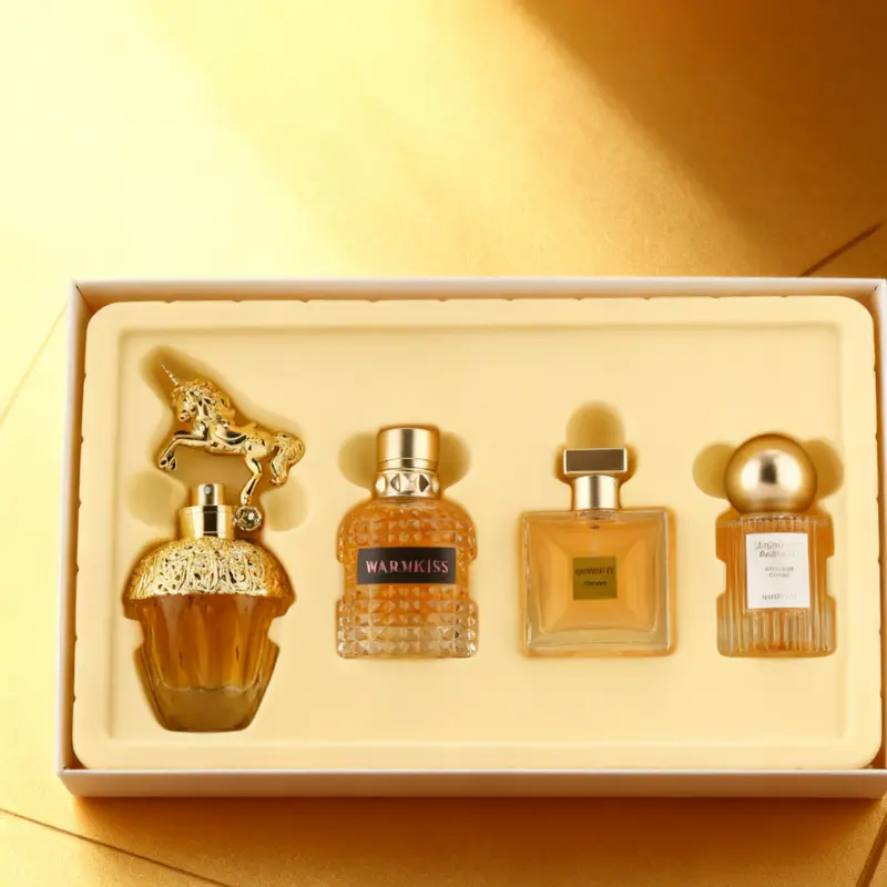 Unisex 4-Piece Fragrance Set for Adults - Aromatic, Long-Lasting, Daily Wear, Fresh and Clean, All-Day Freshness - Decorative Gift Box Pack, Fragrance Sets, Four Pieces