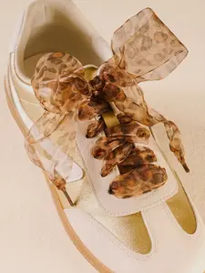 Sheer Cheetah Shoelaces