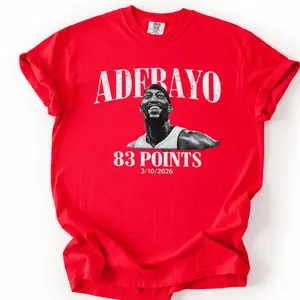 Bam Adebayo 83 Points Shirt, Retro Basketball Tee, Vintage Sports Miami Heat Tee, Athlete Tribute Casual Streetwear Sports Fan Gift