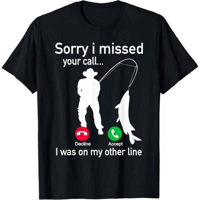 Men's Casual Graphic T-Shirt, Funny Fishing Digital Print Short Sleeve Novelty Top for Fishermen, Tops, Shortsleeve