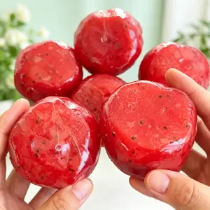 Handmade Watermelon Ice Squeeze Toy, Soft Waxy Sand Feel ASMR Fidget Toy, Stress Relief Decompression Gift for Kids & Adults, Unique Handcrafted Sensory Experience