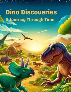 Dino Discoveries A Journey Through Time: Paperback – Coloring Book for Kids Great Gift for Boys & Girls, Ages 4-8