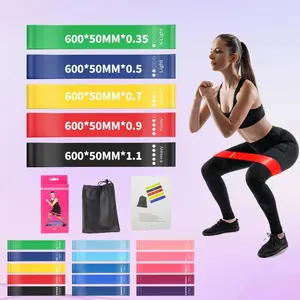elastic belt yoga sports thickened resistance belt tension ring rubber strength training quick hip lift elastic ring
