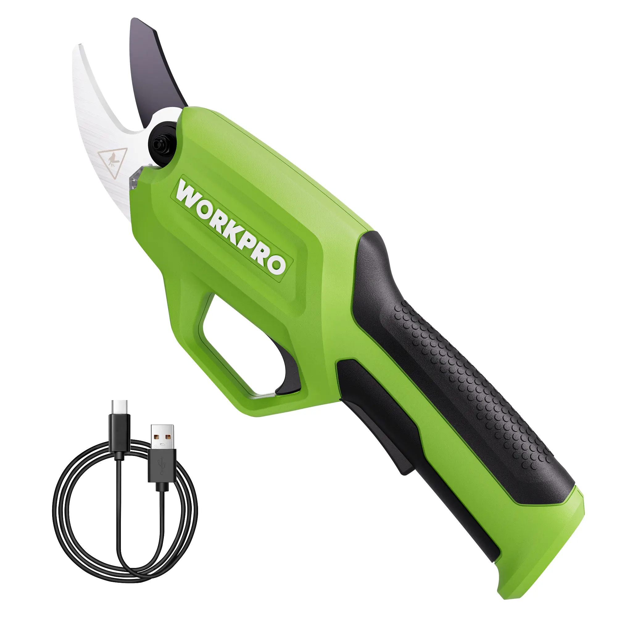 #backtoschool WORKPRO 7.2V Electric Pruning Shears, Battery Powered Pruning Shears, Cordless Tree Pruner, 0.8 Inch Cutting Diameter, Branch Cutter Gardening Scissors with Rechargeable Battery
