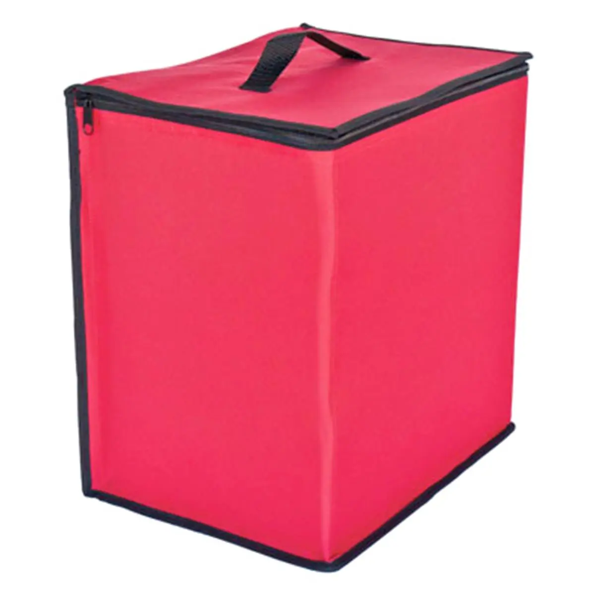 212 MAIN 3 in. Red Ornament Storage Tub Organiser, Holds 48 Pcs