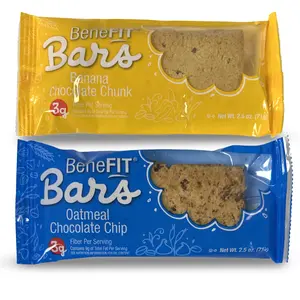 2 Flavor Benefit Bar Combo Featuring Banana Chocolate Chunk & Oatmeal Chocolate Chip