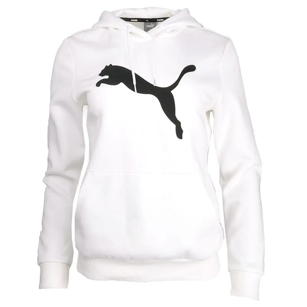 PUMA Womens Essentials Cat Logo Hoodie Casual Outerwear Casual - White