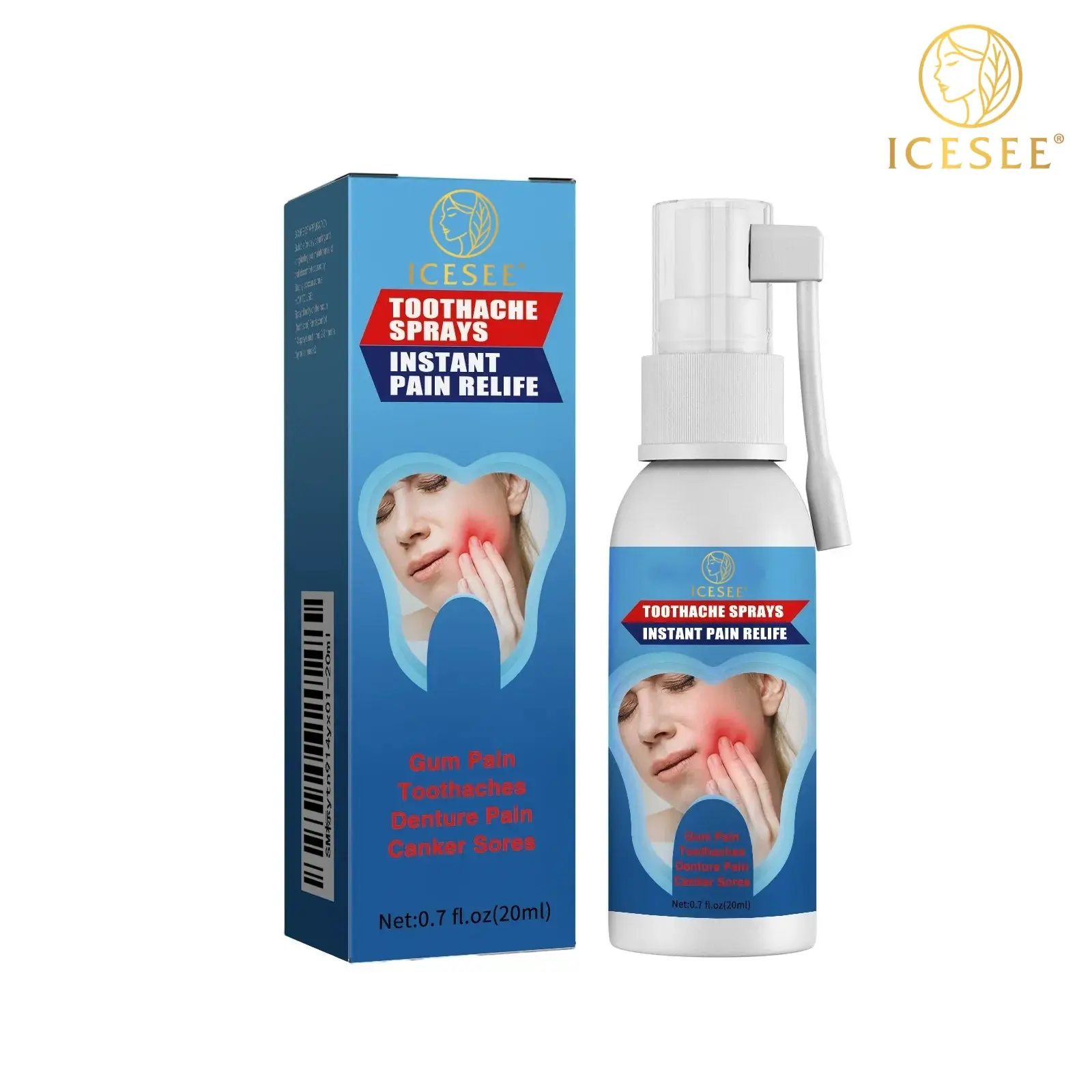 ICESEE Oral Comfort Spray, Gentle Care for Teeth and Gum Discomfort, Refreshes Mouth for Daily Oral Care-B#summerwins #dealsforyoudays