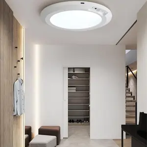 Rechargeable Motion Sensor Ceiling Lights, 3CCT&Dimmable Operated Ceiling Lights with Remote, 7.09inch Ceiling Light Fixture for Closet, Hallway, Laundry Room-1 Pack