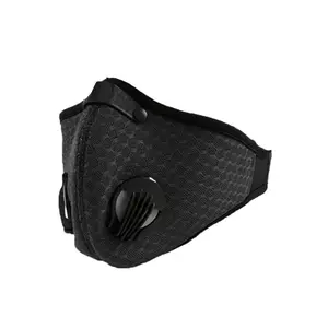 Black Netted Filter One Piece Face Mask