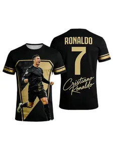 2026 Ronaldo #7 Fan Edition Football Jersey Sports Jersey Top for Adults and Kids Breathable and Comfortable Soccer Training Shirt for Summer
