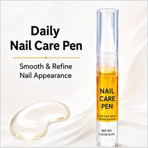 HEALMUSZ Daily Nail Care Pen, Gentle Nail Appearance Serum, 0.10 fl oz Brush Applicator for Smooth-Looking Nails and Cuticle Care