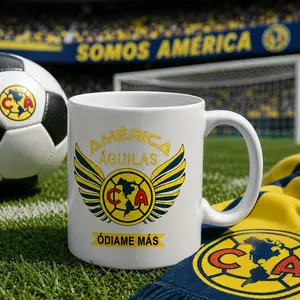 ClubAmérica Mug with Ódiame Más Quote, Fierce Soccer Fan Coffee Cup, Mexican Football Pride Gift,Gift for Dad, for Soccer Fans, The Team That Made The Whole Tournament Respect