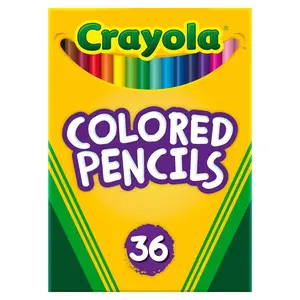 Crayola Colored Pencils (36ct), Kids Pencil Set, Pre-Sharpened Coloring Book Pencils for Kids & Adults, Arts & Crafts Supplies, Coloring Gift