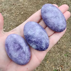 Lepidolite Palm Stone