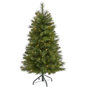 4’ West Virginia Mountain Pine Artificial Christmas Tree with 100 Clear Lights and 322 Bendable Branches 4’ West Virginia Mountain Pine Artificial Christmas Tree with 100 Clear Lights and 322 Bendable Branches